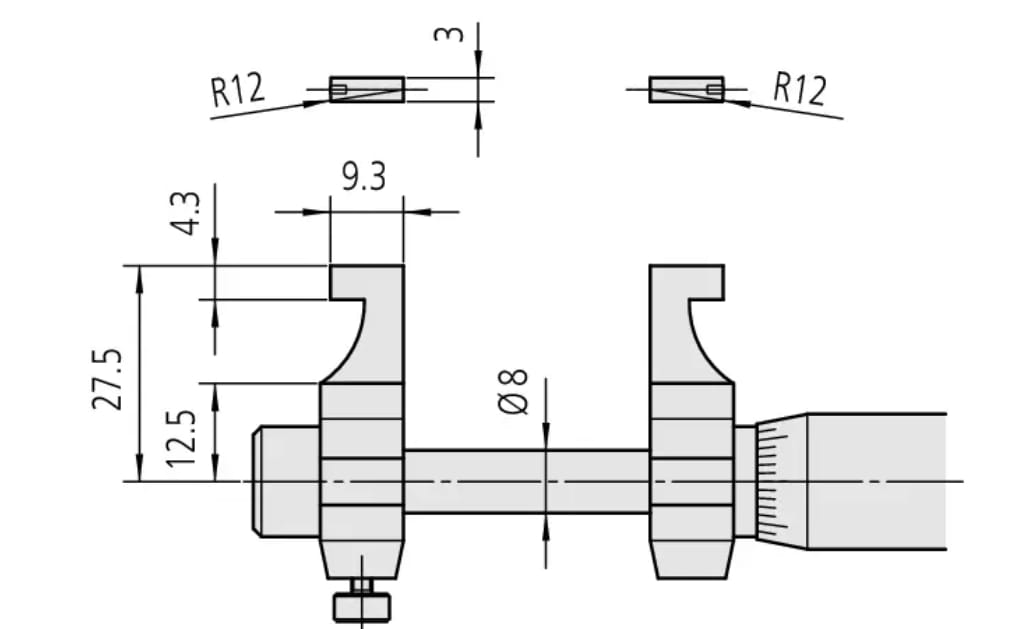 MICROMETRO INTERIOR DE 50 A 75 MM. (145-187)3
