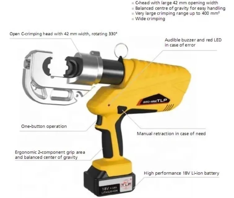 Aprieta Terminales Inalámbrico 12 T 16-400Mm (Hhyd-400e)3