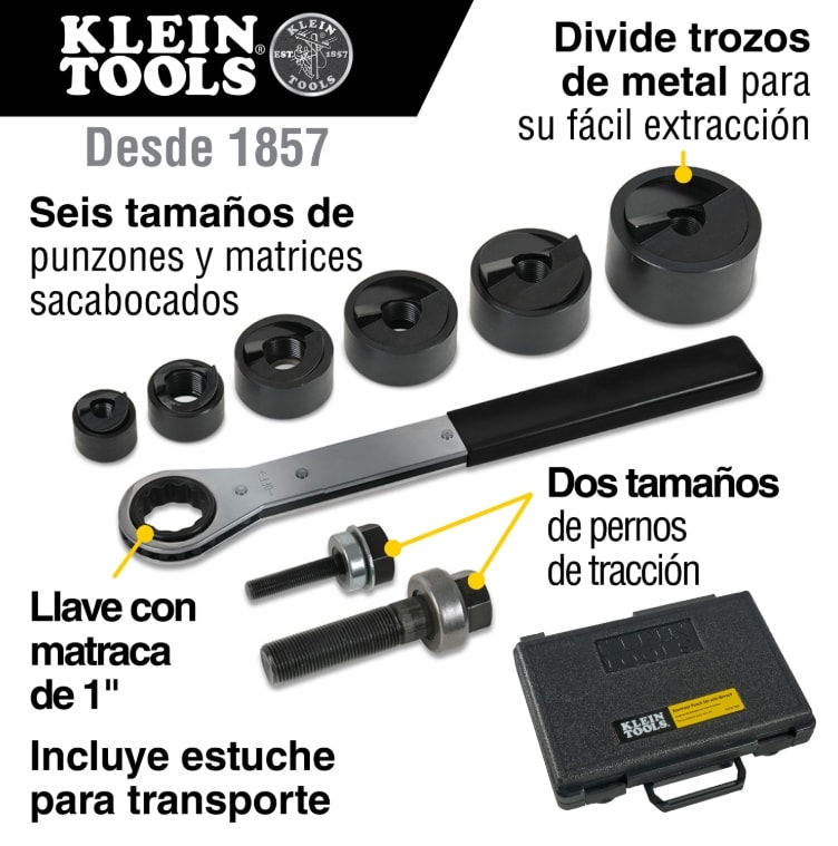 Juego Sacabocados De 1/2'' a 2'' (53732s)3