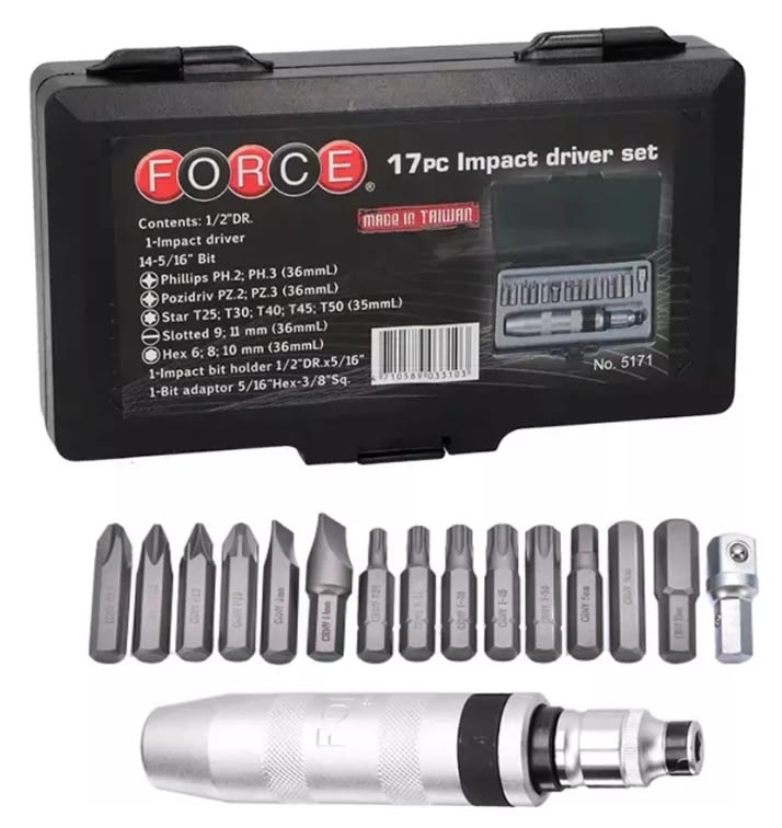 Juego De Destornilladores Impacto 17 Piezas (5171)4