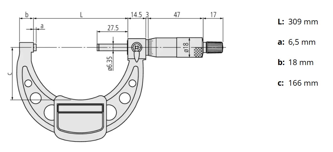 Micrometro Exterior 275-300 Mm (103-148-10)3
