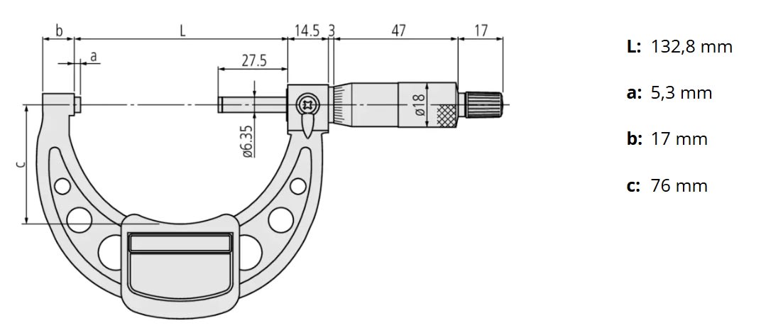 Micrometro Exterior 100-125 Mm. (103-141-10)2