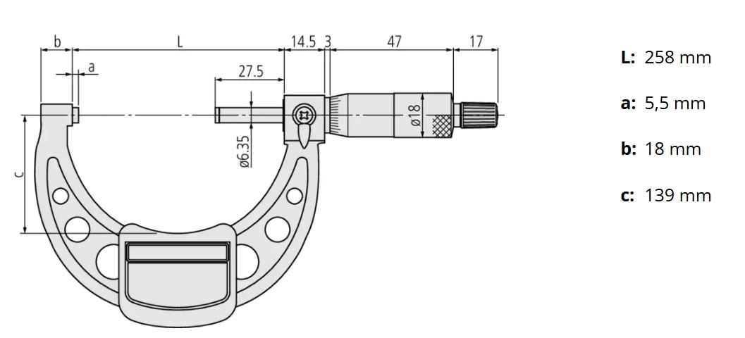 MICROMETRO INTERIOR 50-500 MM (137-203)3