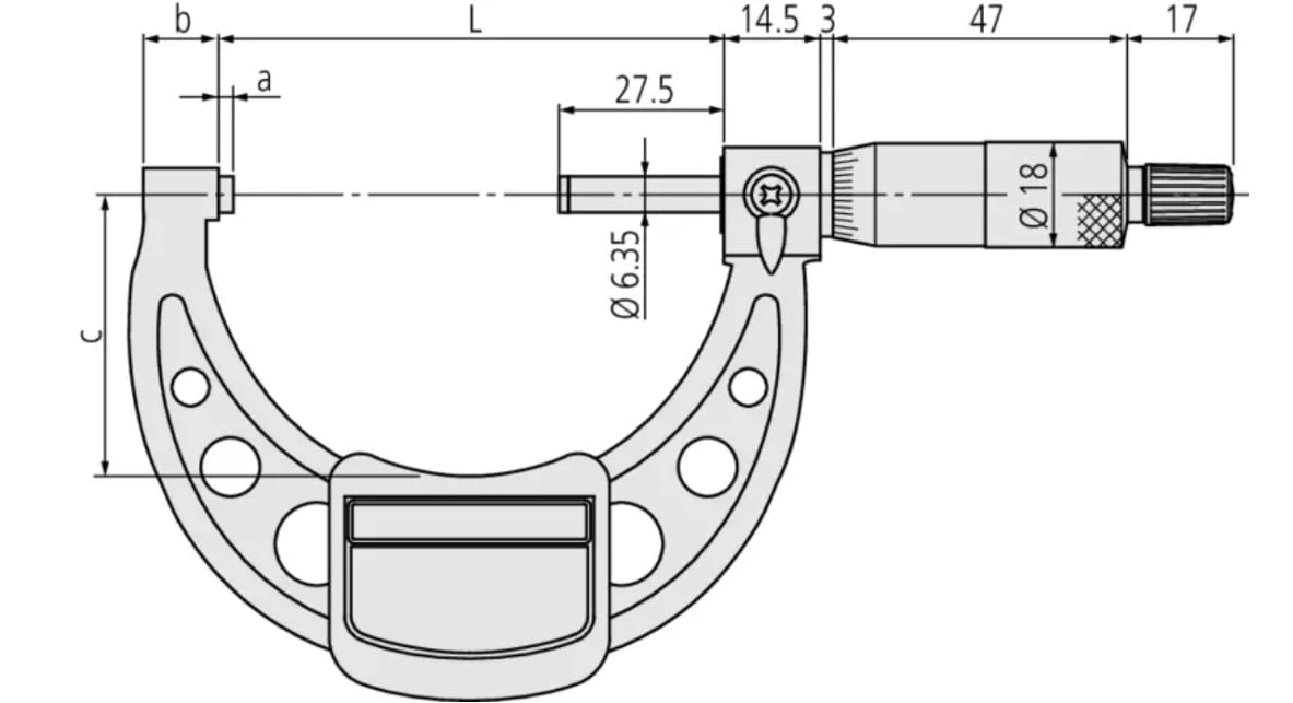 MICROMETRO EXTERIOR 4''-5'' (103-181)2