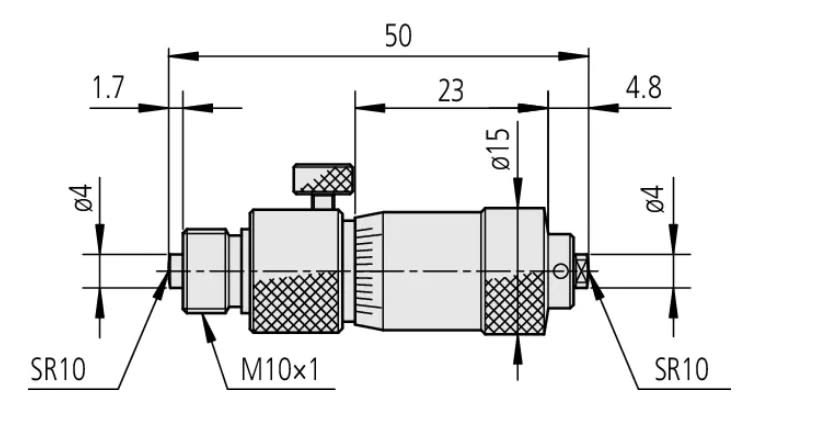 MICROMETRO INTERIOR  2'' - 40'' (137-214)3