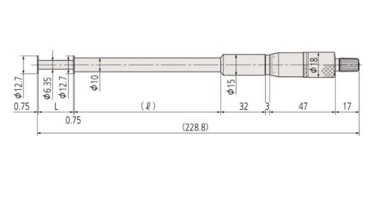 MICROMETRO RANURAS 75-100 MM Disco 12.7 (146-109)3