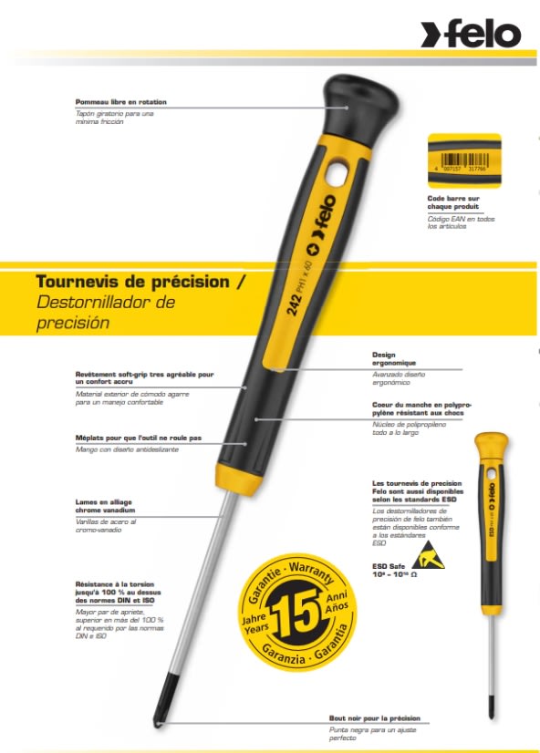 Juego Destornillador Precisión 4PL/2PH. 6 PZS (24096166)2