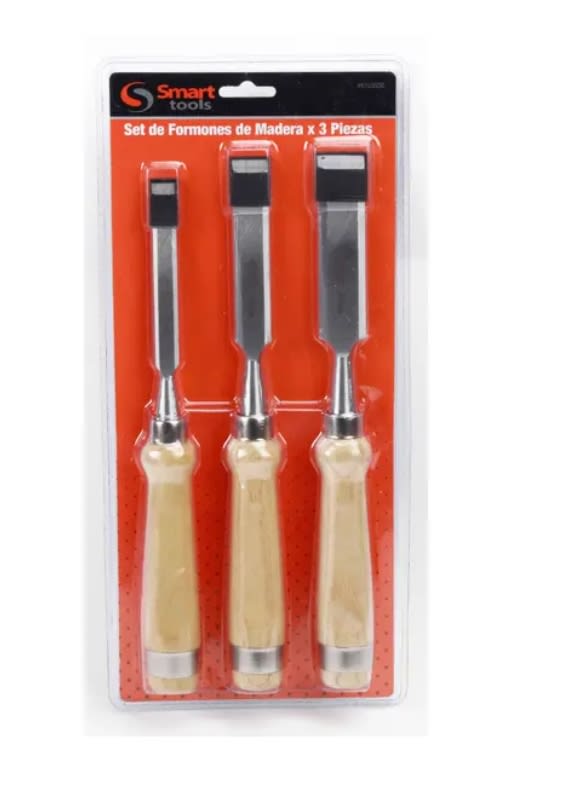 JUEGO FORMONES 3 PZS. DE 1/2''-3/4''-1'' MANGO MADERA (6103550)2