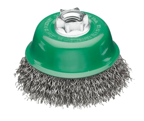 GRATA COPA CONICA DE 3'' AC. ONDULADO M14 INOXIDABLE (423.367)1