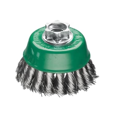 GRATA COPA CONICA DE 3'' AC. TRENZADO M14 DE 0.50 MM..  INOXIDABLE (483.817)1