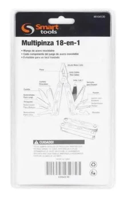 HERRAMIENTA MULTIPROPOSITO 18 EN 1 ACERO INOXIDABLE (6104130)2