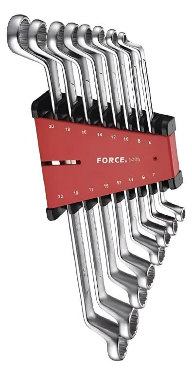 Jgo. Llave Corona/corona 75º De 6 - 22 Mm. 8pzs Force (5088)1