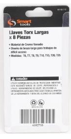 JUEGO LLAVES TORX DE 8 PZS.  T9 A T25 (6102710)2