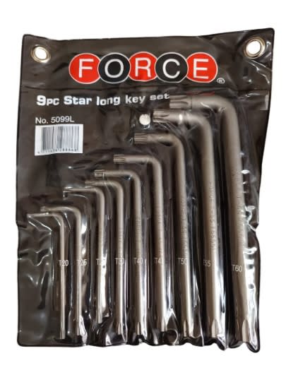 Juego Llaves Torx Largas T20 - T60 9 Pzas. Larga (5099L)2