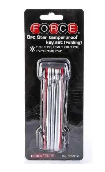 Juego De Llaves Torx Perforadas T9h - T40h 8 Piezas4