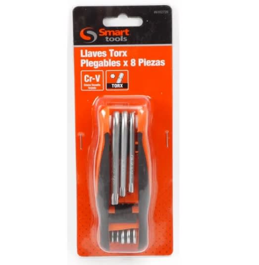 JUEGO LLAVES TORX PLEGABLES DE 8 PZS. DE T9 A T40 (6102720)2