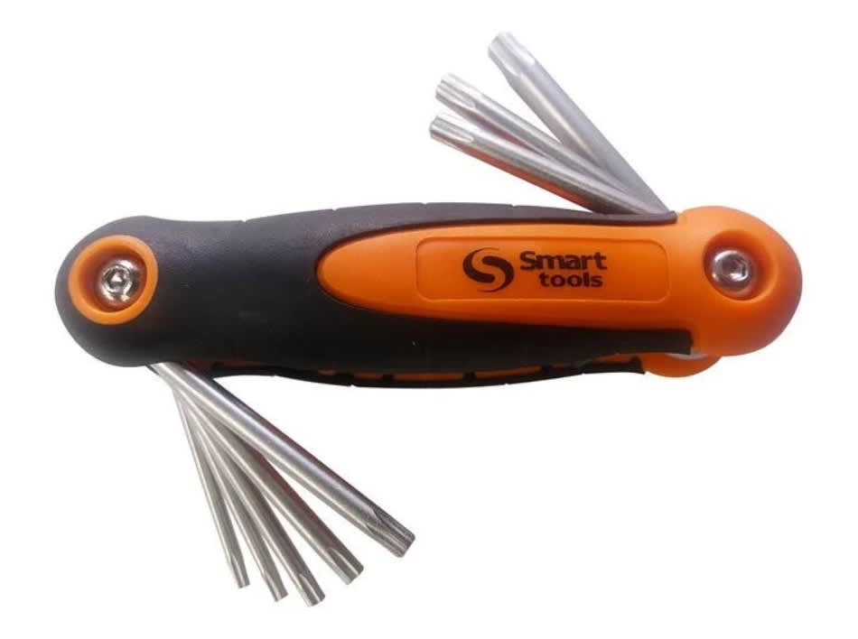 JUEGO LLAVES TORX PLEGABLES DE 8 PZS. DE T9 A T40 (6102720)1