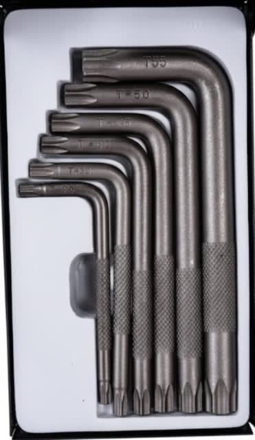 Juego Llave Torx T25 - T55 De 6 Piezas Caja Metalica (5502)2