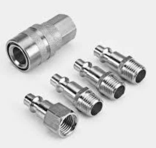 Kit De Acoples Rápidos Para Compresor 1/4'' (5 Piezas)2
