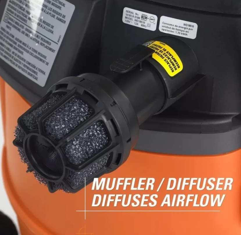 Aspiradora Sólidos Y Líquidos 60 Lt. 6.5 Hp (wd1855)9