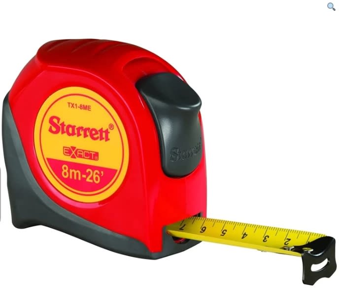 HUINCHA DE MEDIR DE 8 MTS. X 1''  C/FRENO RECUBRIMIENTO DE GOMA (KTX1-8M)1