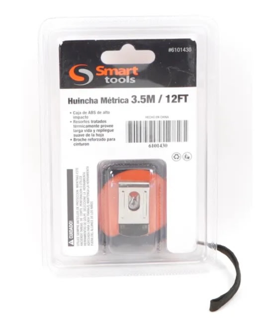 HUINCHA MEDIR ERGONOMICA C/PLASTICA DE 3.5 MTS. X 16 MM. (6101430)2