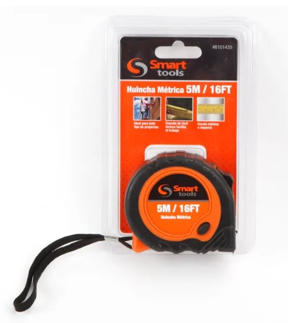 HUINCHA MEDIR ERGONOMICA C/PLASTICA DE 5 MTS. X 19MM (6101435)1
