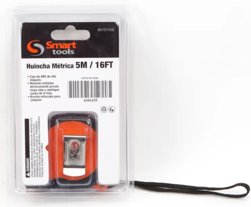 HUINCHA MEDIR ERGONOMICA C/PLASTICA DE 5 MTS. X 19MM (6101435)2