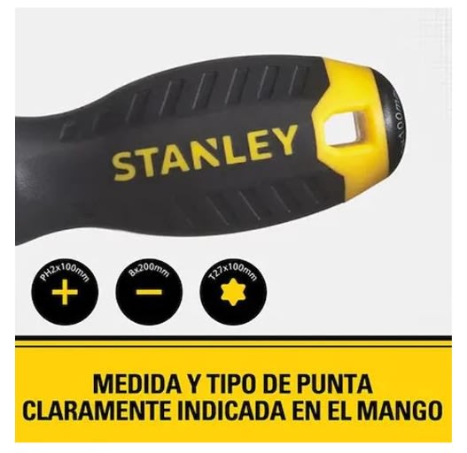 Juego De Destornilladores 8 Pzs Stanley Profesional -to3
