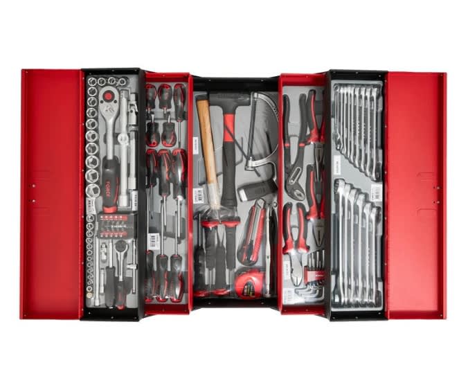Caja 4 Bandejas Metálica 101 Herramientas (50235-101)1