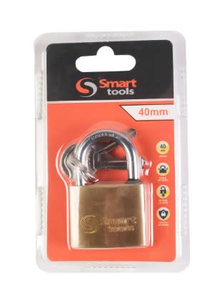 CANDADO BRONCE FORJADO 40 MM. EN DISPLAY CON 3 LLAVES.2