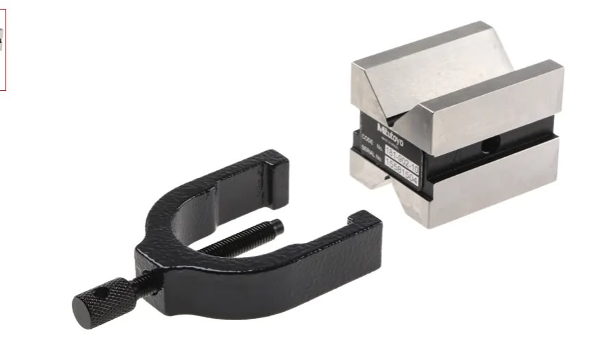 JUEGO BASES PRISMATICAS TIPO ''V'' DE 32 X 32 X 41 MM. CAPACIDAD 25 MM (181-902)2