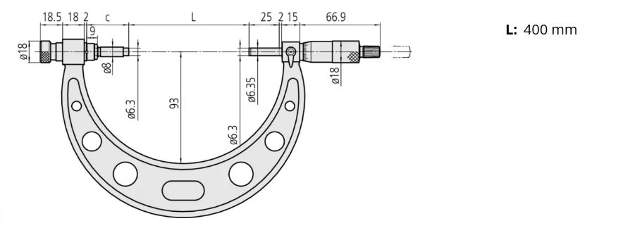 MICROMETRO EXTERIOR 400 A 500 MM 0,01 MM (104-143A)3