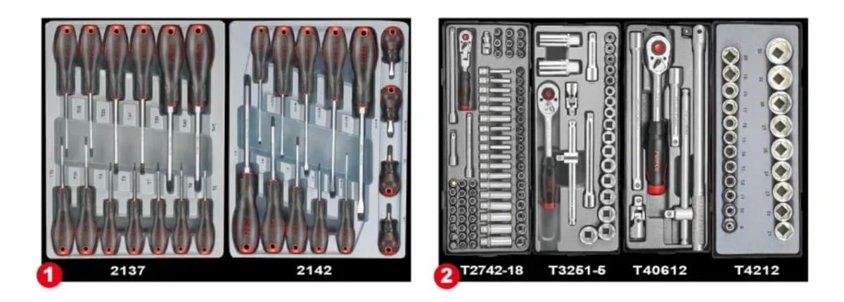 MUEBLE 5 GAVETAS CON 247 HERRAMIENTAS (10225-247)2