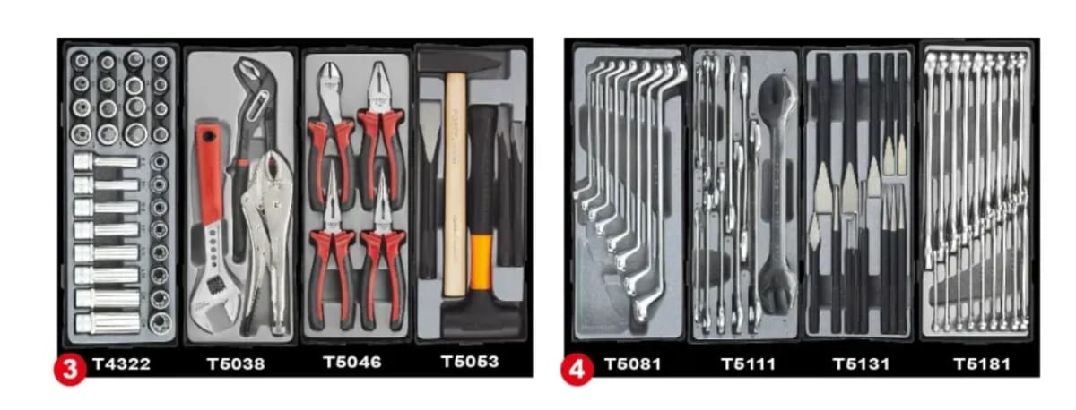 MUEBLE 5 GAVETAS CON 247 HERRAMIENTAS (10225-247)3