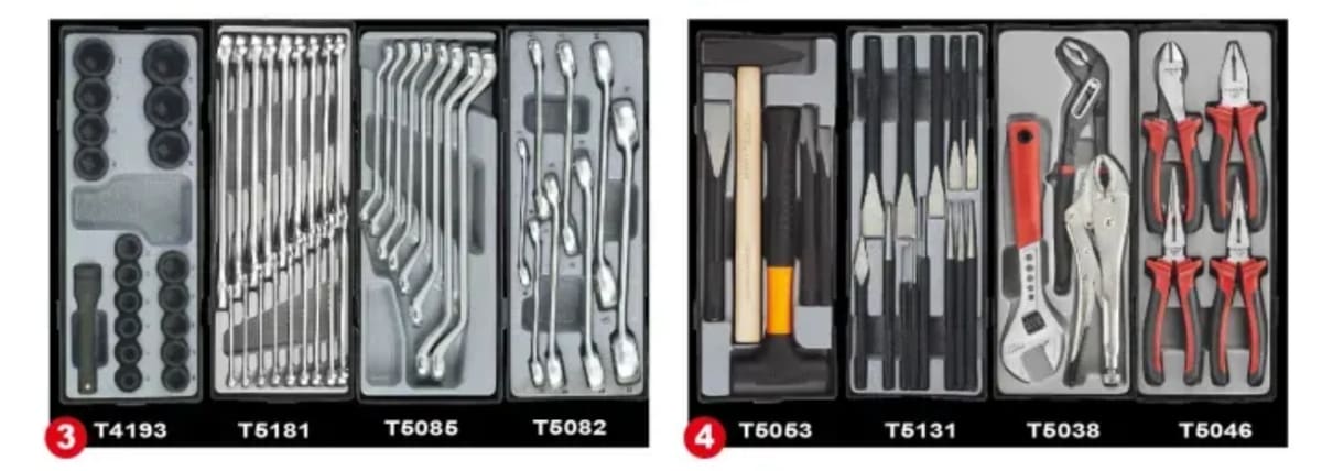 MUEBLE 7 GAVETAS CON 337 HERRAMIENTAS  MM (R-337)3