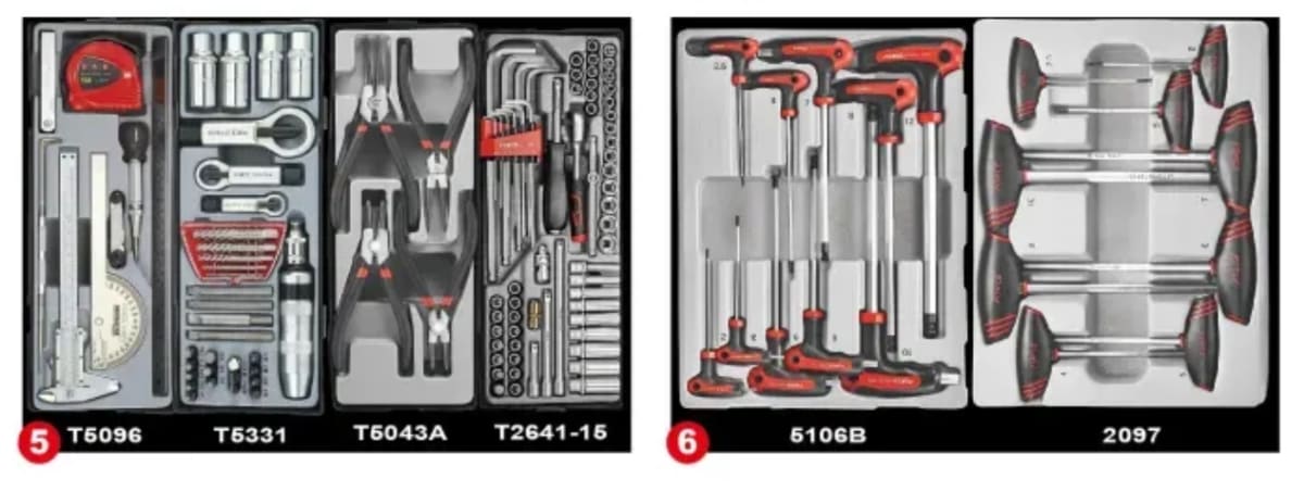 MUEBLE 7 GAVETAS CON 337 HERRAMIENTAS  MM (R-337)4