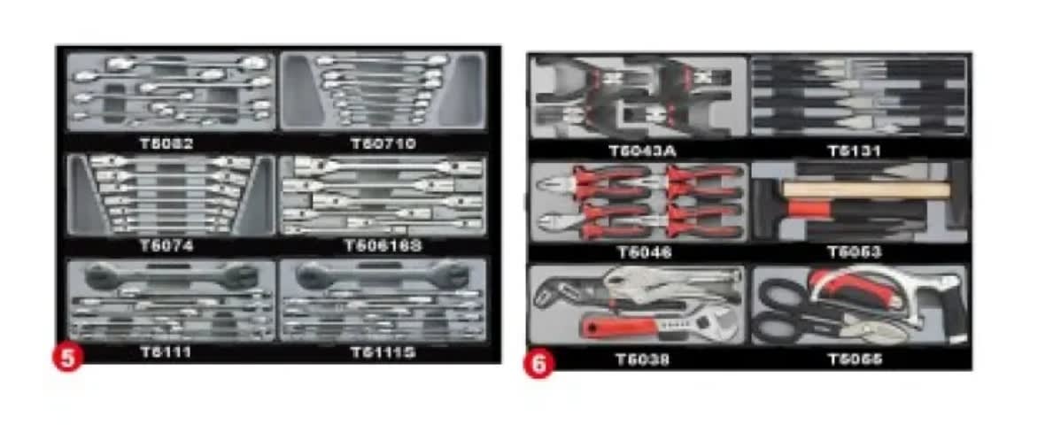 MUEBLE 8 GAVETAS CON 552 HERRAMIENTAS (10318-552)4