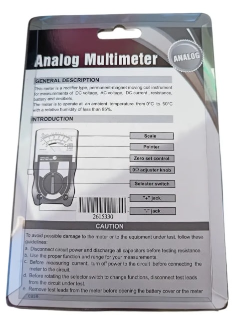 MULTITESTER ANALOGO (EM330)3