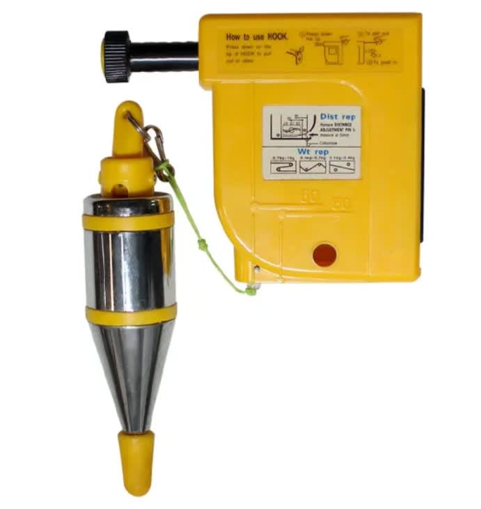 PLOMADA CROMADA EN CAJA ABS COLOR AMARILLO (LD-QC4H01)1