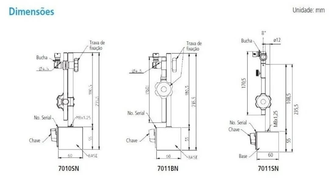 Base Magnetica Ajustable  Alcance 160mm (7011s-10)1