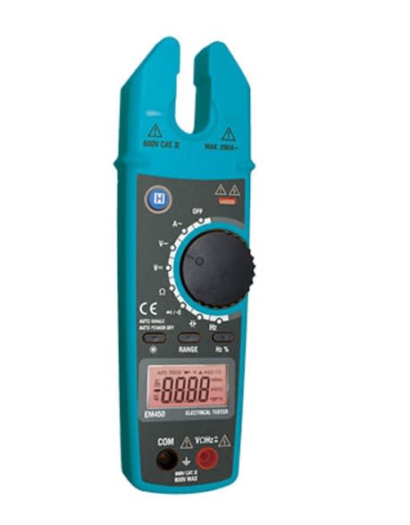 MULTITESTER/AMPERIMETRO TENAZA ABIERTA (EM450)1