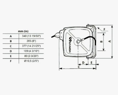 Enrollador De Manguera Compacto 3/8 Bsp (500116)5
