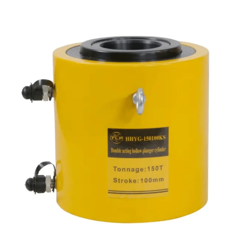 CILINDRO HIDRAULICO HUECO  DE 100T X 100MM DE CARRERA DOBLE EFECTO (HHYG-100100KS)5