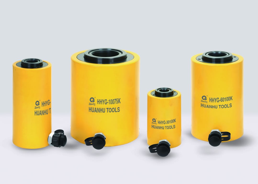 Cilindro Hidráulico Hueco 60T X 100mm SIMPLE EFECTO (HHYG-60100K)2