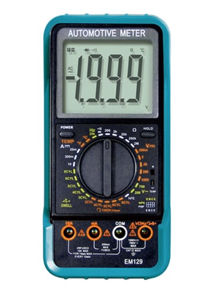 MULTIMETRO DIGITAL AUTOMOTRIZ 10 FUNCIONES (EM129)1