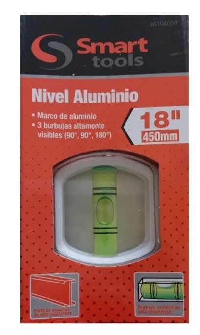 NIVEL ALUMINIO 3 AGUAS DE 18'' HEAVY DUTY (6104000)2