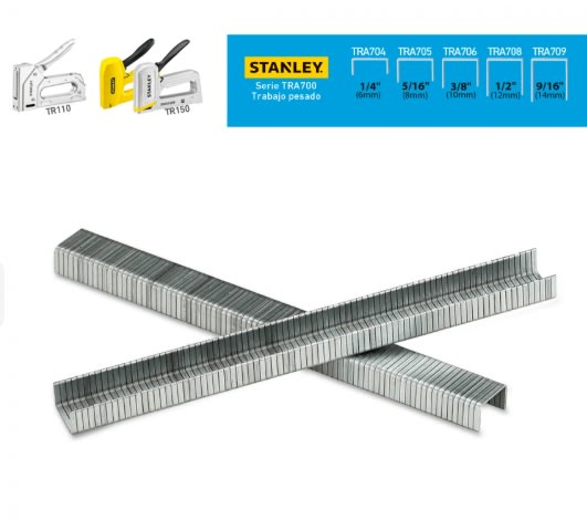 Grapas 1/4'' (6mm) Caja 1000 Unidades (TRA704T)3