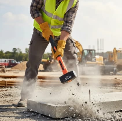 Combo Acero 3 Lb. Mango corto De Fibra4