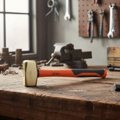 Combo Bronce 4 Lbs Mango Corto Fibra Vidrio (Antichispa)5